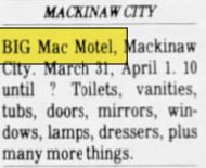 Big Mac Motel - Mar 1984 Liquidation